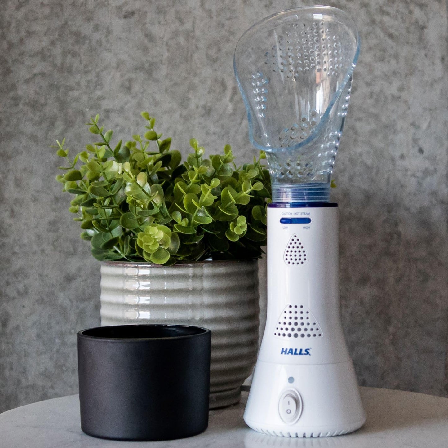 Crane x HALLS Corded Personal Steam Inhaler for Sinus, Congestion, Cough, & Cold Relief