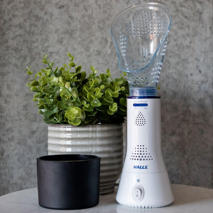 Crane x HALLS Corded Personal Steam Inhaler for Sinus, Congestion, Cough, & Cold Relief