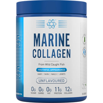Applied Nutrition Marine Collagen Powder - Hydrolysed Collagen Protein, Healthy Skin, Hair, Nails