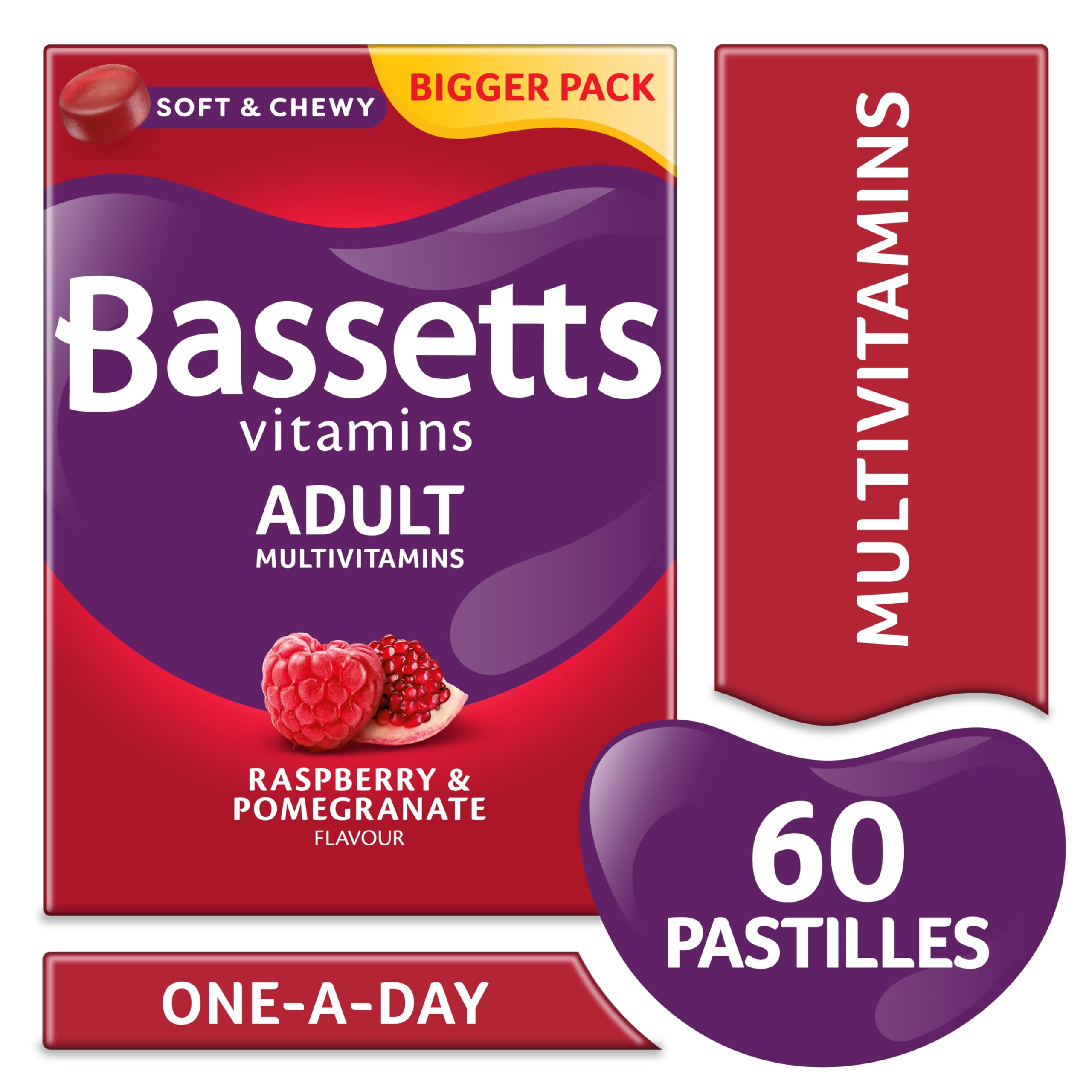 Bassetts Vitamins Adults Multivitamins, 60 Pastilles Bassetts Vitamins