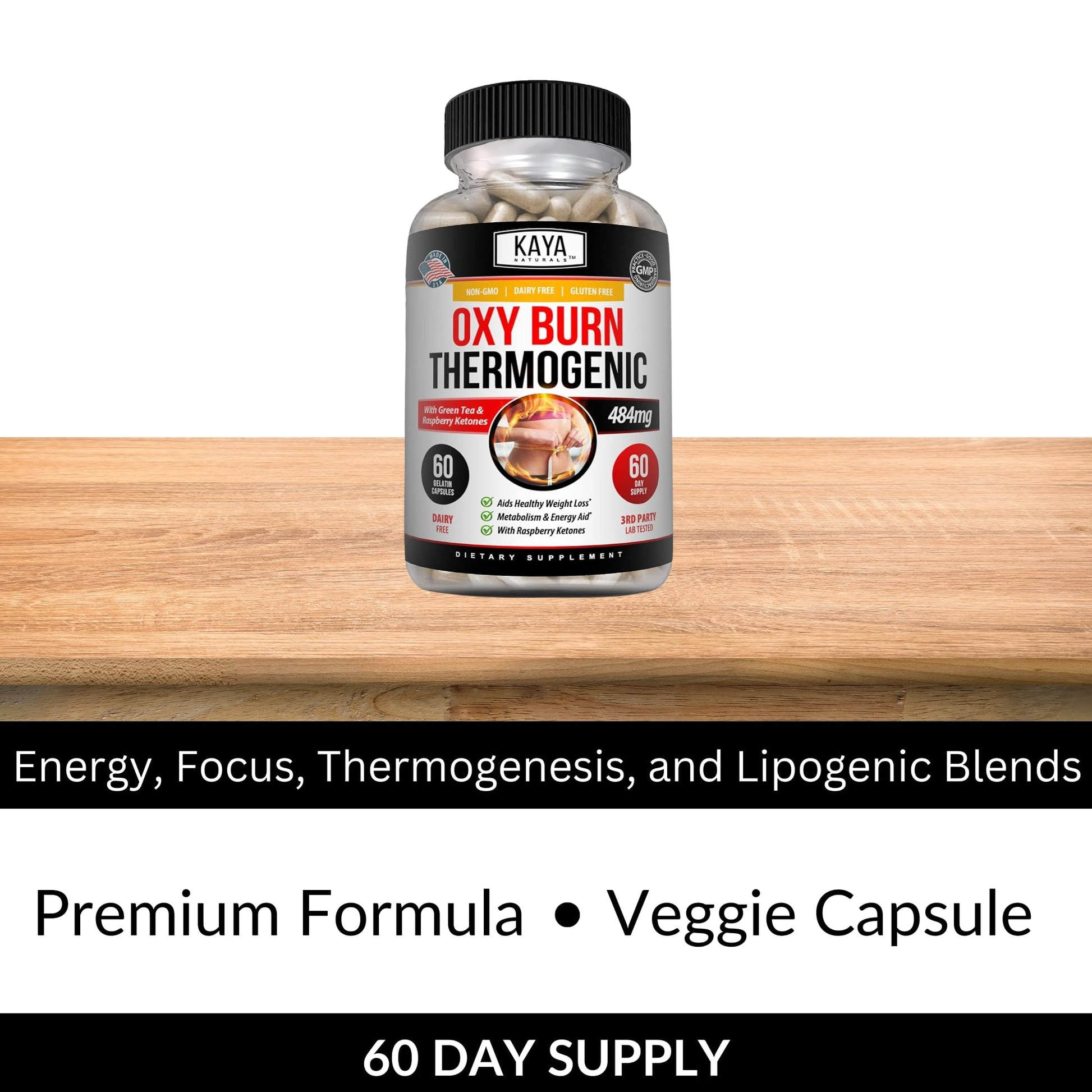 Kaya Naturals Oxy Burn - Weight Loss Pills for Women & Men - Appetite Suppressant Kaya Naturals