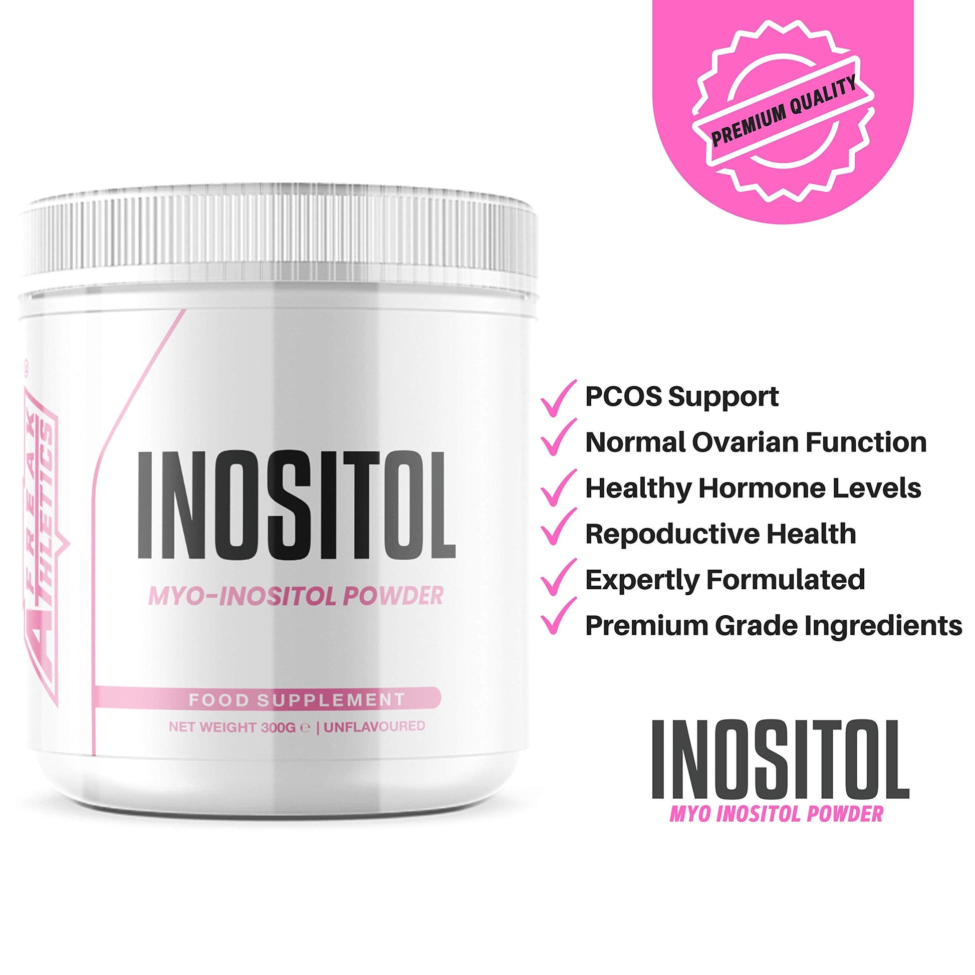 Inositol (Myo-Inositol) Powder 300g | Premium Myo Inositol Powder - Supports Women Freak Athletics