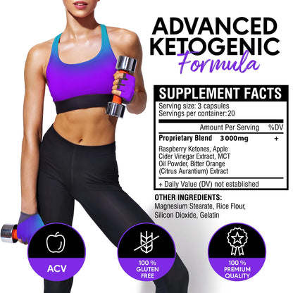 Complete Keto Pills - Keto Fast Exogenous Ketones Supplement for Improved Focus and Stamina