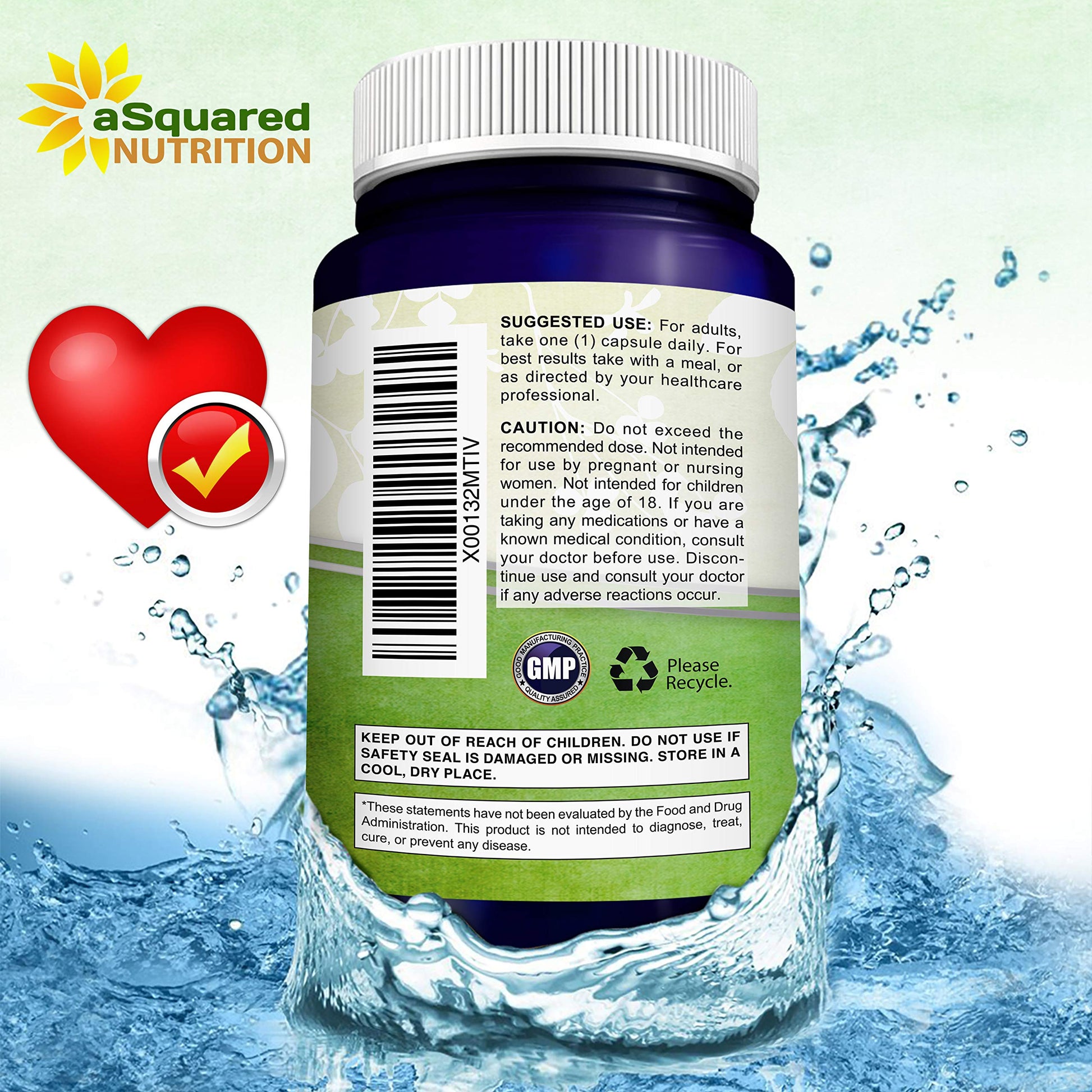 aSquared Nutrition CoQ10 (400mg Max Strength, 200 Capsules) - High Absorption Vegan aSquared Nutrition