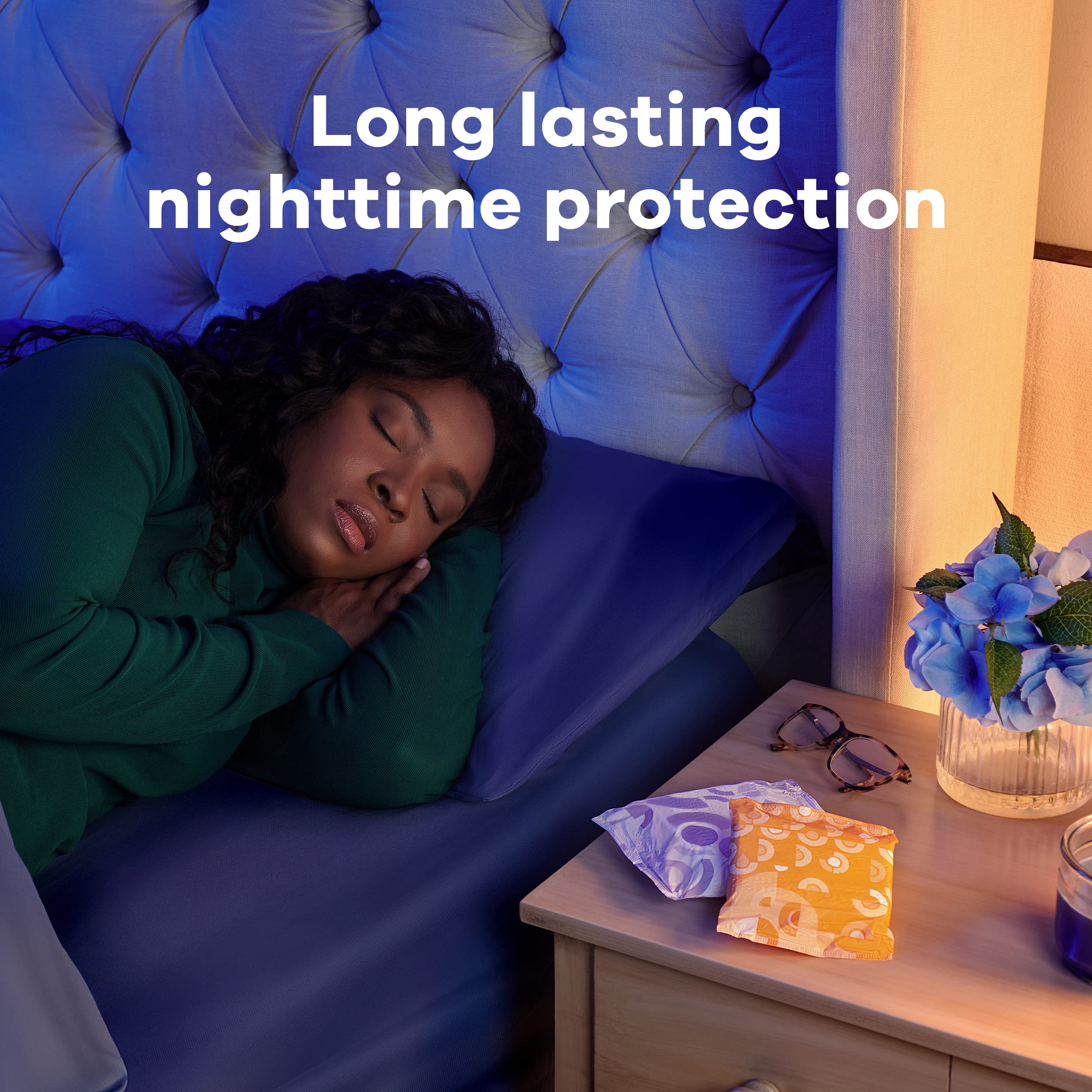 Always Maxi Feminine Pads for Women, Size 5 Extra Heavy Overnight Always