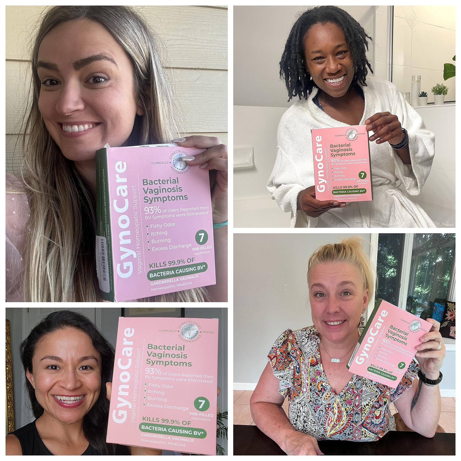 Bacterial Vaginosis Treatment - Natural Vaginal Prefilled Homeopathic Applicators for Odor, Terramed Just Think Comfort