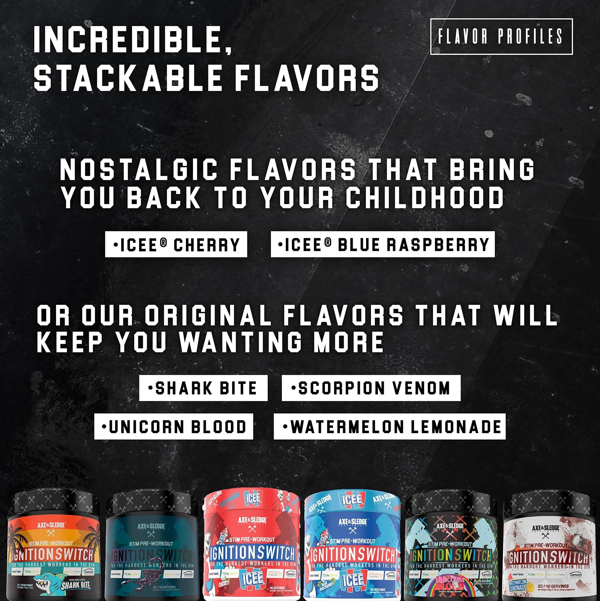 Ignition Switch Pre-Workout with CarnoSyn, TeaCrine, Infinergy, and AgmaMax, Long Lasting Energy, Laser Focus, Increased Pumps, Enhanced Performance, 40 servings