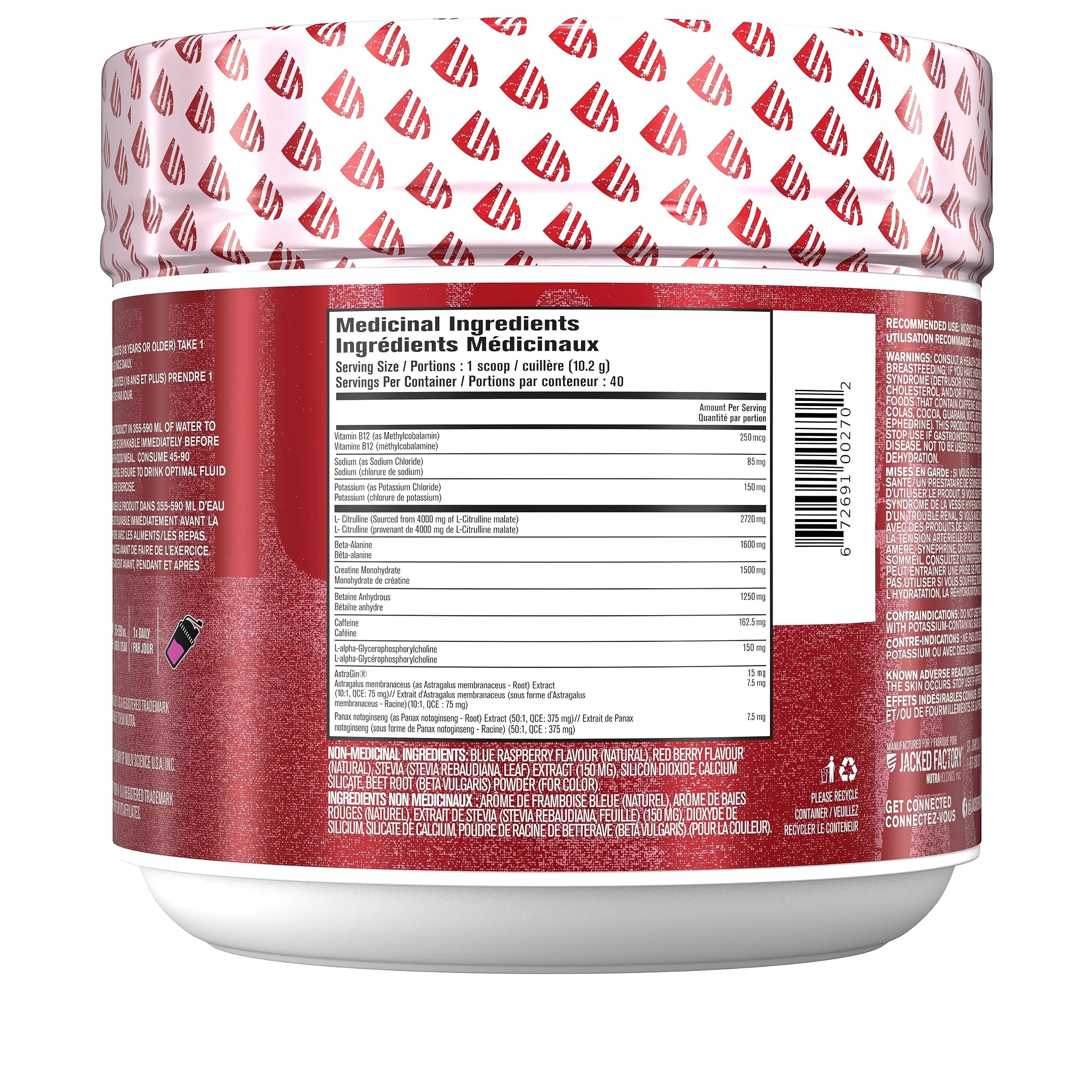 ALTIUS Pre-Workout Supplement - Naturally Sweetened - Clinically Dosed Powerhouse Jacked Factory